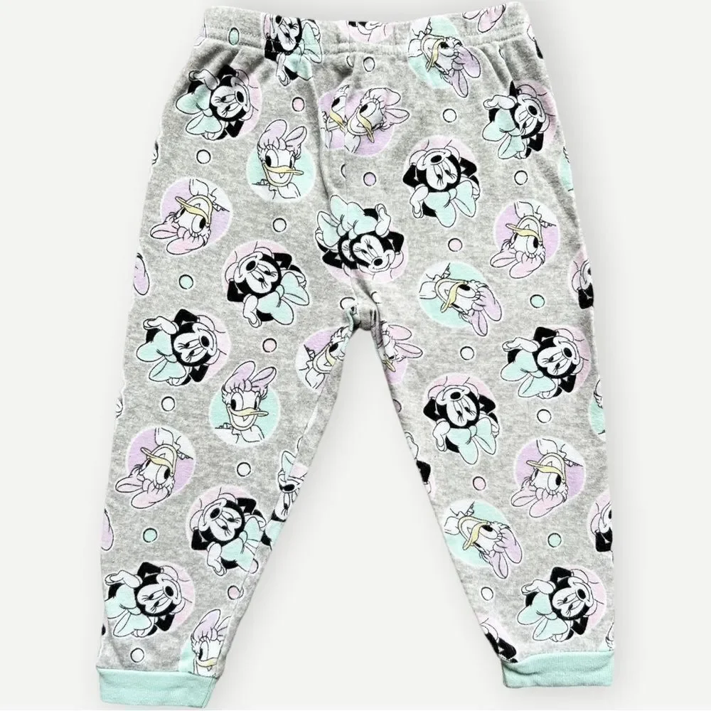 Disney Junior Girls Toddler Kids Long Sleeve Cotton Minnie Mouse Pajamas. 2. 2T.